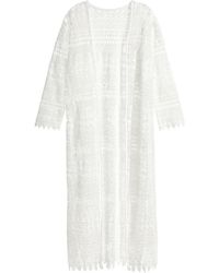 h&m white kaftan
