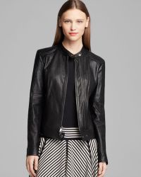 dkny leather jacket womens