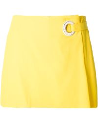 Iceberg Wrap Front Shorts - Yellow