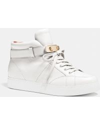 coach high top shoes