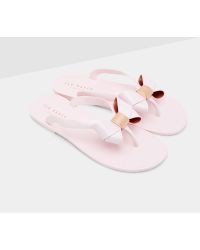 ted baker pink flip flops