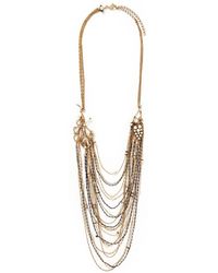 Erickson Beamon Grapes Of Wrath' Glass Pearl Multi Chain Necklace - Metallic