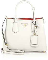 Prada Guaranteed Authentic Pre-Owned Bars Bag in White (ivory) | Lyst  