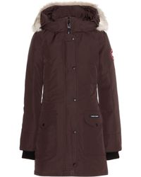 Canada Goose Trillium Down Jacket With Fur-trimmed Hood - Brown