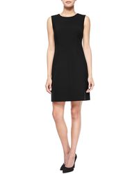 Diane von Furstenberg Carrie Sleeveless Ponte A-line Dress - Black