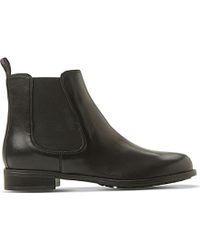 dune black chelsea boots womens
