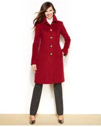 anne klein wool trench coat