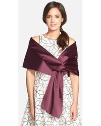 adrianna papell satin shawl