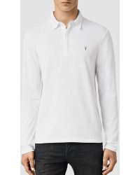 all saints white polo shirt