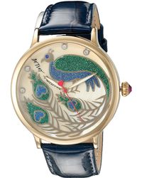 Montre Betsey Johnson Modèle BJ00044-01 - Cadran Argent Et Blanc Quartz - Occasion SANS Bracelet Ni Pile