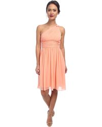 Lyst Alice Olivia Rhea Embellished Shift Dress In Black Donna Morgan Rhea One Shoulder Dress Lyst