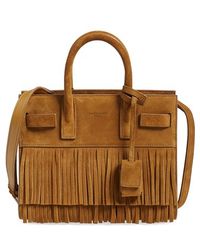 Saint laurent Sac De Jour Nano Crossbody Bag in Blue | Lyst
