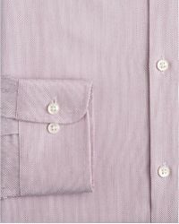 Bloomingdale's Dobby Burg Dot Dress Shirt - Regular Fit - Purple