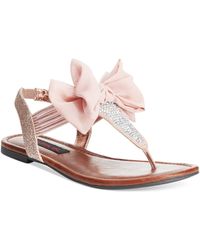 Material Girl Skylar Flat Sandals - Pink