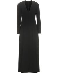 Calvin Klein V-Neck Crepe Jumpsuit - Black