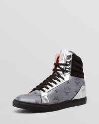 women's mcm high top sneakers