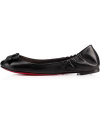 christian louboutin rolling spikes nappa flats  