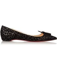 Christian louboutin Mrs Fuse Embellished Patent-Leather Point-Toe ...  