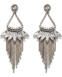 Forever 21 Chained Chandelier Earrings In Metallic Lyst Forever 21 Chained Chandelier Earrings Lyst