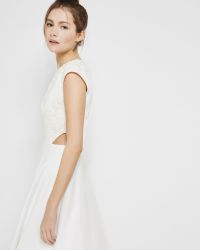 Ted Baker Cut-out Lace Midi Dress - White