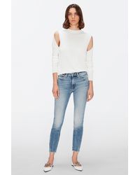 7 For All Mankind - Roxanne Ankle Decade With Distressed Hem - Lyst