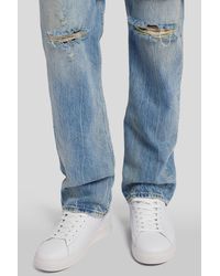 7 For All Mankind - Cupsole Sneaker Leather White - Lyst
