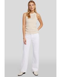 7 For All Mankind - Tess Trouser Snow White - Lyst