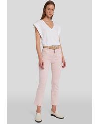 7 For All Mankind - Hw Slim Kick Colored Luxe Vintage With Patch Pockets Spanish Villa - Lyst
