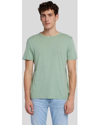 7 For All Mankind - Featherweight Tee Cotton Celadon - Lyst