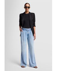 7 For All Mankind - Pleated Trouser Abyss - Lyst