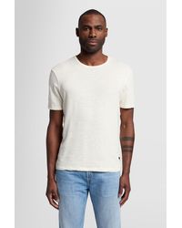 7 For All Mankind - T-shirt Linen White - Lyst