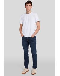7 For All Mankind - Slimmy Tapered Stretch Tek Timeless - Lyst