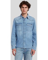 7 For All Mankind - Western Shirt Step Up - Lyst
