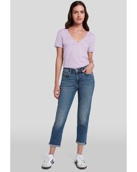 7 For All Mankind - Josefina Luxe Vintage Sea Level - Lyst