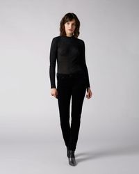 7 For All Mankind Pyper Corduroy Twilight - Black