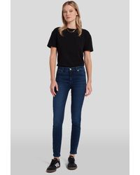 7 For All Mankind - Hw Skinny Slim Illusion Legendary With Embellished SQUIGGLE - Lyst