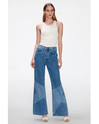 7 For All Mankind - Easy Flare Babe Star With Laser Star - Lyst