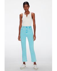 7 For All Mankind - Easy Slim Ankle Colored Luxe Vintage Pool - Lyst