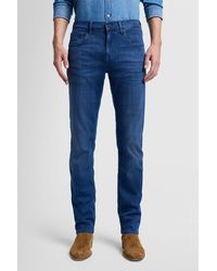 7 For All Mankind - Slimmy Luxe Performance Plus Mid Blue - Lyst