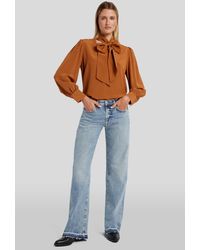 7 For All Mankind - Tess Trouser Ode To With Unrolled Hem - Lyst