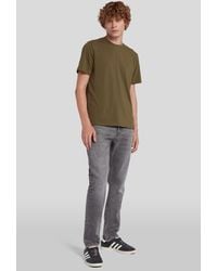 7 For All Mankind - T-shirt Luxe Performance Army - Lyst