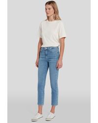 7 For All Mankind - The Straight Crop Slim Illusion Intro - Lyst