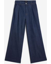 7 For All Mankind - Pleated Trouser Weightless Denim Halona - Lyst