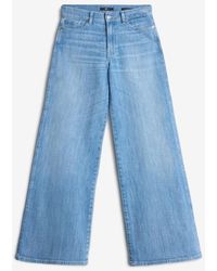 7 For All Mankind - Lotta Cropped Left Hand Charleston - Lyst