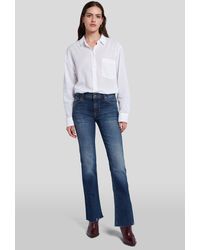 7 For All Mankind - Bootcut Tailorless Retro With Distressed Hem - Lyst