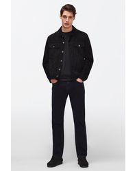 7 For All Mankind - The Straight Luxe Performance Eco Blue Black - Lyst