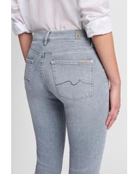 7 For All Mankind - Bootcut Slim Illusion Newport With Embellished SQUIGGLE - Lyst