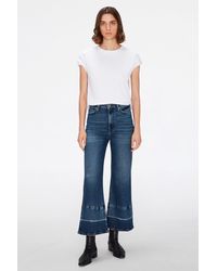7 For All Mankind - The Cropped Jo Luxe Vintage Spotlight With Let Down Hem - Lyst