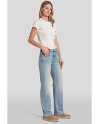 7 For All Mankind - Ellie Straight Luxe Vintage Sunday - Lyst