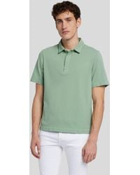 7 For All Mankind - Polo Piquet Celadon - Lyst